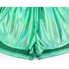 imagePerfashion Womens Metallic Shorts Summer Sparkly Hot Outfit Shiny Short PantsLight Green 9