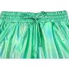 imagePerfashion Womens Metallic Shorts Summer Sparkly Hot Outfit Shiny Short PantsLight Green 9