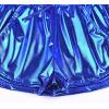 imagePerfashion Womens Metallic Shorts Summer Sparkly Hot Outfit Shiny Short PantsMineral Blue 24