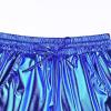 imagePerfashion Womens Metallic Shorts Summer Sparkly Hot Outfit Shiny Short PantsMineral Blue 24