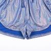 imagePerfashion Womens Metallic Shorts Summer Sparkly Hot Outfit Shiny Short PantsPoint Purple Blue 18