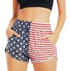 imagePerfashion Womens Metallic Shiny Shorts Sparkly Hot Yoga OutfitFlag