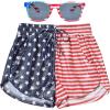 imagePerfashion Womens Metallic Shorts Summer Sparkly Hot Outfit Shiny Short PantsFlag