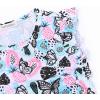 imagePerfashion Girls FlutterLong Sleeve Cotton TShirts Side Drawstring Tunic Blouse Round Neck Casual Tops for 413YearsButterflyfruit H35