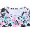 imagePerfashion Girls FlutterLong Sleeve Cotton TShirts Side Drawstring Tunic Blouse Round Neck Casual Tops for 413YearsButterflyfruit H35