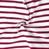 imagePerfashion Girls FlutterLong Sleeve Cotton TShirts Side Drawstring Tunic Blouse Round Neck Casual Tops for 413YearsStripes Burgundy29