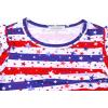 imagePerfashion Girls FlutterLong Sleeve Cotton TShirts Side Drawstring Tunic Blouse Round Neck Casual Tops for 413YearsUsa Flag F17