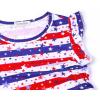 imagePerfashion Girls FlutterLong Sleeve Cotton TShirts Side Drawstring Tunic Blouse Round Neck Casual Tops for 413YearsUsa Flag F17