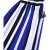 imagePerfashion Girls Maxi DressCottonCasualSleevelessLong Sleeve Crew Neck 615YBlue and White Stripesu42