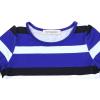 imagePerfashion Girls Maxi DressCottonCasualSleevelessLong Sleeve Crew Neck 615YBlue and White Stripesu42