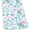 imagePerfashion Girls Maxi DressCottonCasualSleevelessLong Sleeve Crew Neck 615YGreen Tropical P87