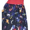 imagePerfashion Girls Maxi DressCottonCasualSleevelessLong Sleeve Crew Neck 615YRedspace Unicorn N05