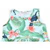 imagePerfashion Girls Maxi DressCottonCasualSleevelessLong Sleeve Crew Neck 615YTropical Bird G59