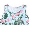 imagePerfashion Girls Maxi DressCottonCasualSleevelessLong Sleeve Crew Neck 615YTropical Plants H11