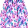 imagePerfashion Girls Maxi DressCottonCasualSleevelessLong Sleeve Crew Neck 615YTropical Plants Q43