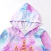 imagePerfashion Girls Novelty Hoodies Kids Pullover Sweatershirts 413YearsTie Dye Unicorn 4