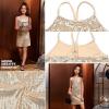 imagePerfashion Girls Sequin Dress Adjustable Spaghetti Strap Pencil Cami Midi Bodycon Dress Sparkly Party 615YChampagne251