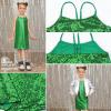 imagePerfashion Girls Sequin Dress Adjustable Spaghetti Strap Pencil Cami Midi Bodycon Dress Sparkly Party 615YGreen251