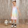 imagePerfashion Girls Sequin Dress Adjustable Spaghetti Strap Pencil Cami Midi Bodycon Dress Sparkly Party 615YRainbow251