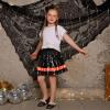 imagePerfashion Girls Sequin Skirts Builtin Shorts Sparkly Skort Metallic Shorts with Hairband 415 YearsBlack760