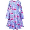 imagePerfashion Matching GirlsampampDolls SleevelessLong Sleeve ALine Dresses Unicorn Festival SkirtsFlamingo893