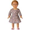 imagePerfashion Matching GirlsampampDolls SleevelessLong Sleeve ALine Dresses Unicorn Festival SkirtsLeopard 245