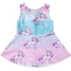 imagePerfashion Matching GirlsampampDolls SleevelessLong Sleeve ALine Dresses Unicorn Festival SkirtsPink Unicorn