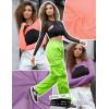 imagePerfashion Mesh Top Women 3 Pack Long Sleeve Crop Tops See Through Sheer Shirt Rave Sexy Dance ShrugBlackpurplelight Orange3 Pack Long Sleeve  No Vest