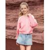 imagePerfashion Satin Bomber Jacket for Girls Zip Up Varsity Cropped Coat Sparkly Windbreaker with Pockets 413YSatin Pink 50906