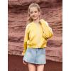 imagePerfashion Satin Bomber Jacket for Girls Zip Up Varsity Cropped Coat Sparkly Windbreaker with Pockets 413YSatin Yellow 17906