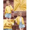 imagePerfashion Satin Bomber Jacket for Girls Zip Up Varsity Cropped Coat Sparkly Windbreaker with Pockets 413YSatin Yellow 17906