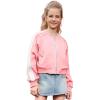 imagePerfashion Satin Bomber Jacket for Girls Zip Up Varsity Cropped Coat Sparkly Windbreaker with Pockets 413YSatin Pink 50906
