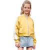 imagePerfashion Satin Bomber Jacket for Girls Zip Up Varsity Cropped Coat Sparkly Windbreaker with Pockets 413YSatin Yellow 17906