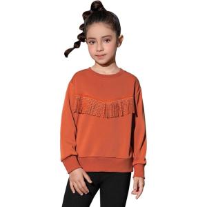 imagePerfashion Girls Novelty Hoodies Kids Pullover Sweatershirts 413YearsCaramelthicker