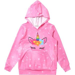 imagePerfashion Girls Novelty Hoodies Kids Pullover Sweatershirts 413YearsUnicorn D61