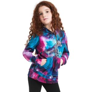 imagePerfashion Girls Novelty Hoodies Kids Pullover Sweatershirts 413YearsUnicornoil Feather J41