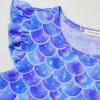 imagePerfashion 2Pack Nightgown for Girls Flutter Sleeve Mermaid Pajamas Cotton Sleepwear Dressing gownsM02 Mermaid