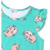 imagePerfashion 2Pack Nightgown for Girls Flutter Sleeve Mermaid Pajamas Cotton Sleepwear Dressing gownsSloth S57