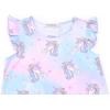 imagePerfashion 2Pack Nightgown for Girls Flutter Sleeve Mermaid Pajamas Cotton Sleepwear Dressing gownsUnicorn F53