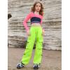 imagePerfashion Girls Mesh Crop Top 3 Pack Long Sleeve Shirts for Teen Trendy Hip Hop Dance Outfits 413YBlackwhitepink3 Pack Long Sleeve  No Vest