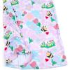imagePerfashion Girls Nightgowns Soft Sleepwear Nightdress Flutter Sleeve KittenRabbit Pajamas 413 YearsBees in Flower M93