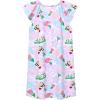 imagePerfashion Girls Nightgowns Soft Sleepwear Nightdress Flutter Sleeve KittenRabbit Pajamas 413 YearsBees in Flower M93