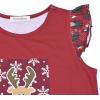imagePerfashion Girls Nightgowns Soft Sleepwear Nightdress Flutter Sleeve KittenRabbit Pajamas 413 YearsChristmas Elk U41