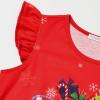 imagePerfashion Girls Nightgowns Soft Sleepwear Nightdress Flutter Sleeve KittenRabbit Pajamas 413 YearsChristmas Red