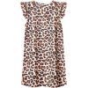 imagePerfashion Girls Nightgowns Soft Sleepwear Nightdress Flutter Sleeve KittenRabbit Pajamas 413 YearsLeopard 245