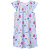 imagePerfashion Girls Nightgowns Soft Sleepwear Nightdress Flutter Sleeve KittenRabbit Pajamas 413 YearsRabbit Eggs S29