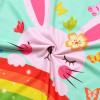 imagePerfashion Girls Nightgowns Soft Sleepwear Nightdress Flutter Sleeve KittenRabbit Pajamas 413 YearsRainbow Bunny