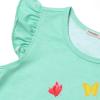 imagePerfashion Girls Nightgowns Soft Sleepwear Nightdress Flutter Sleeve KittenRabbit Pajamas 413 YearsRainbow Bunny