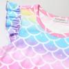 imagePerfashion Girls Nightgowns Soft Sleepwear Nightdress Flutter Sleeve KittenRabbit Pajamas 413 YearsRainbow Mermaid
