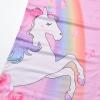imagePerfashion Girls Nightgowns Soft Sleepwear Nightdress Flutter Sleeve KittenRabbit Pajamas 413 YearsRainbow Unicorn